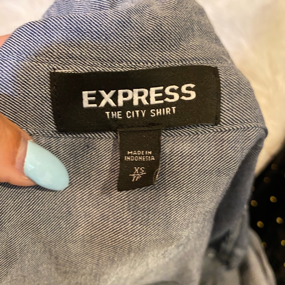 Grey Express Button Up Top - image 4